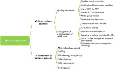 Laboratory-based surveillance of antimicrobial resistance in regions of Kenya: An assessment of capacities, practices, and barriers by means of multi-facility survey